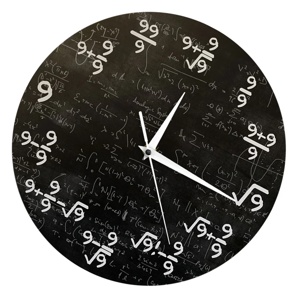 Formula Wall Clock Silent Round Decorative Unique Hanging Adorn Acrylic Living Room Sturdy
Formula Wall Clock Silent Round Decorative Unique Hanging Adorn Acrylic Living Room Sturdy