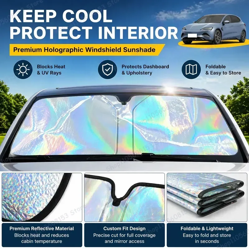 For BYD Seal Foldable Front Windshield Sun Shade UV Reflective Car Sunshade Interior Accessory Heat Protection Cooling Shield
For BYD Seal Foldable Front Windshield Sun Shade UV Reflective Car Sunshade Interior Accessory Heat Protection Cooling Shield
