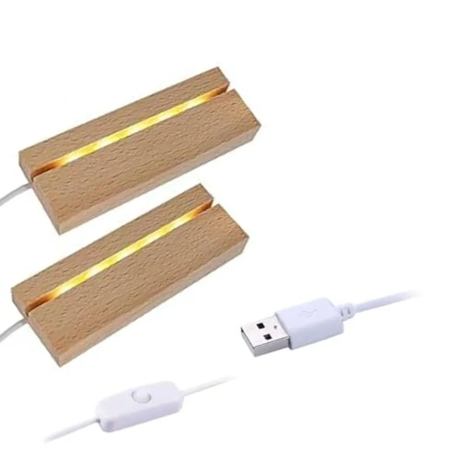 2Pcs 4.33" Rectangle Wooden Led Lights Display Base, Wood Led Display Stand for Acrylic and Plexiglass Paperweighs Crystal Glas
2Pcs 4.33" Rectangle Wooden Led Lights Display Base, Wood Led Display Stand for Acrylic and Plexiglass Paperweighs Crystal Glas