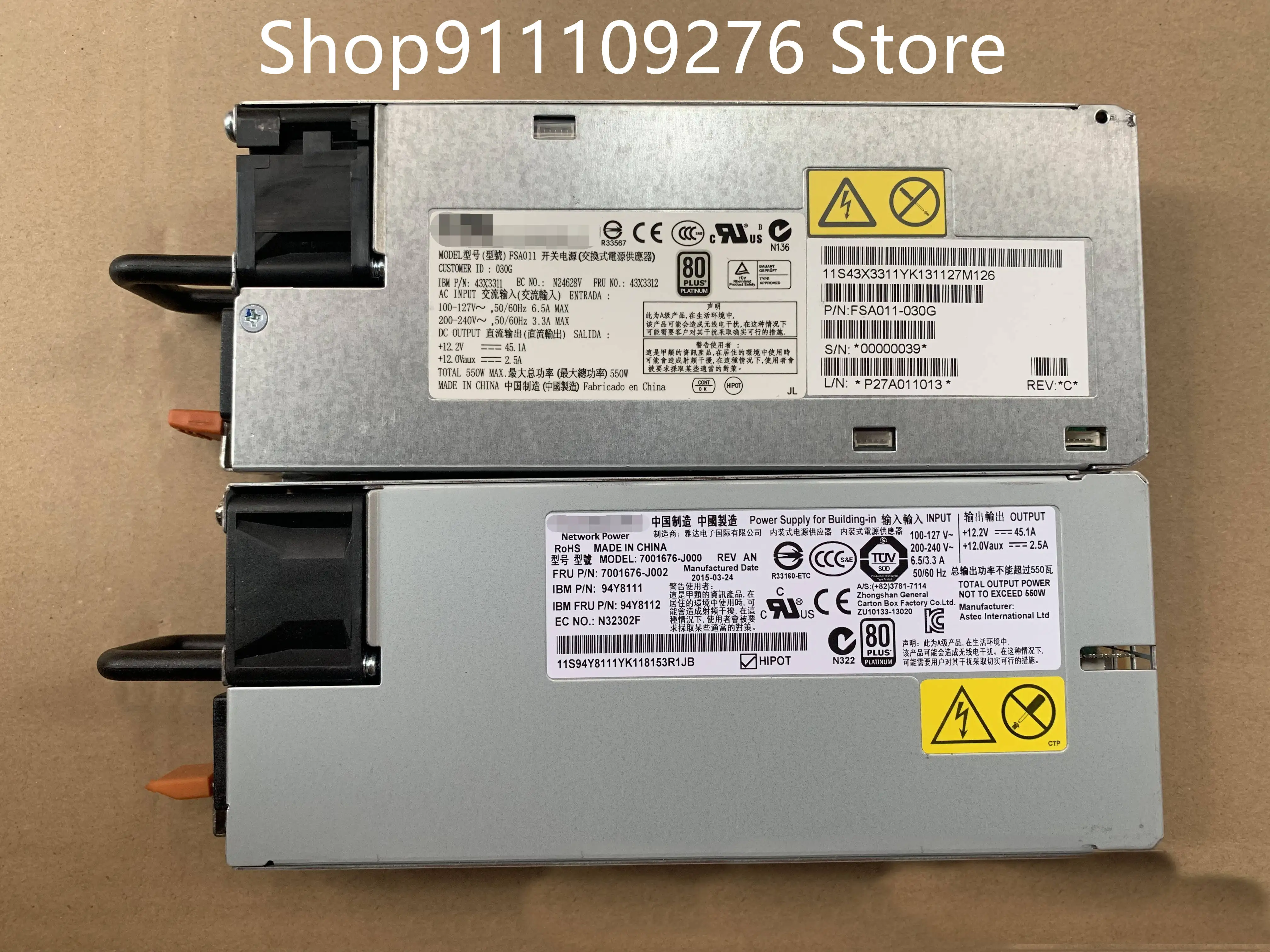 Оригинальный блок питания для IBM X3550M4 X3650M4 X3630M4 550 Вт, блок питания FSA011 7001676 -J000
Оригинальный блок питания для IBM X3550M4 X3650M4 X3630M4 550 Вт, блок питания FSA011 7001676 -J000