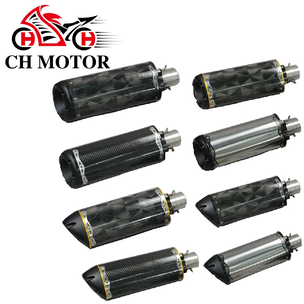 CHMotor выхлопной системы мотоцикла Escapes Para Motos, глушитель из углеродного волокна, стальной Escape Moto для Kawasi Z1000 R1 GSR750 MT09 R6 CBR600
CHMotor выхлопной системы мотоцикла Escapes Para Motos, глушитель из углеродного волокна, стальной Escape Moto для Kawasi Z1000 R1 GSR750 MT09 R6 CBR600