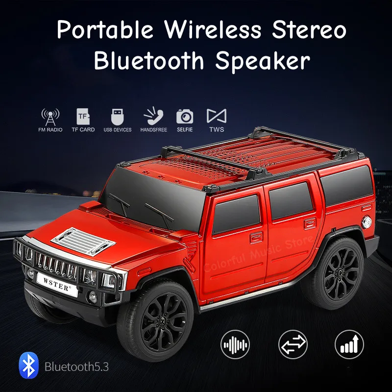 Retro Business Car Model Portable Wireless Stereo Bluetooth Speakers Lights Flash Playback TF Card FM Radios Selfie TWS Soundbar
Retro Business Car Model Portable Wireless Stereo Bluetooth Speakers Lights Flash Playback TF Card FM Radios Selfie TWS Soundbar