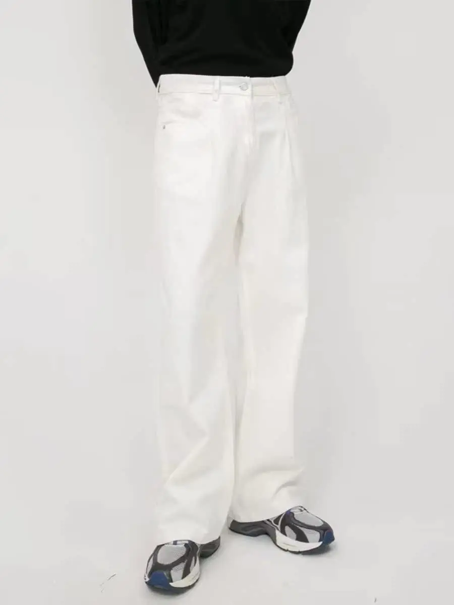 American High Street White Jeans Men's Women's Straight Loose Spring Autumn Vintage Draping Korean Style Versatile Trendy Casual
American High Street White Jeans Men's Women's Straight Loose Spring Autumn Vintage Draping Korean Style Versatile Trendy Casual