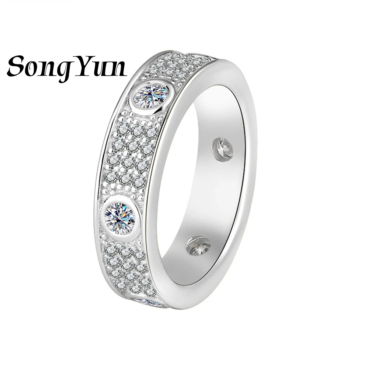 SongYun Designer Jewelry 925 Silver Eternity Ring Moissanite Eternity Ring Timeless for Ladies 18K Rose Gold GRA
SongYun Designer Jewelry 925 Silver Eternity Ring Moissanite Eternity Ring Timeless for Ladies 18K Rose Gold GRA