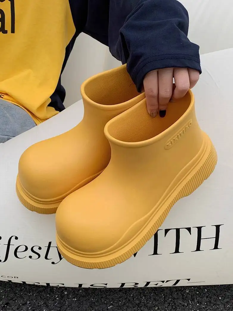 Women's Stylish Outdoor Short Tube Rain Boots Spring Autumn Thick Sole Non SlipLazy SlipOn Waterproof Adult Height Increasing
Women's Stylish Outdoor Short Tube Rain Boots Spring Autumn Thick Sole Non SlipLazy SlipOn Waterproof Adult Height Increasing