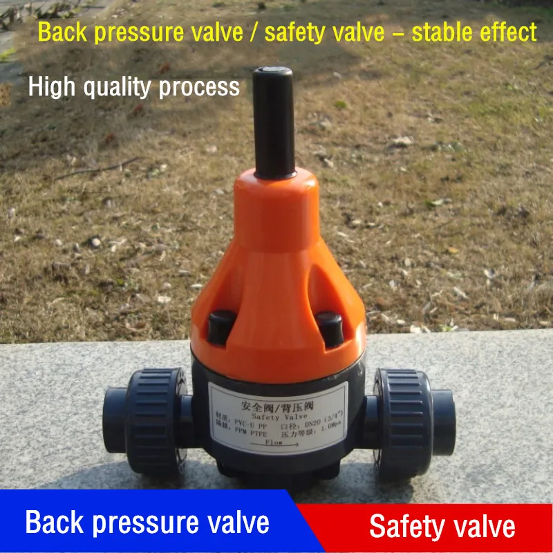 UPVC / PVC plastic UPVC safety valve / back pressure valve / one-way pressure relief valve DN15 / 20 / 25 direct plug type
UPVC / PVC plastic UPVC safety valve / back pressure valve / one-way pressure relief valve DN15 / 20 / 25 direct plug type