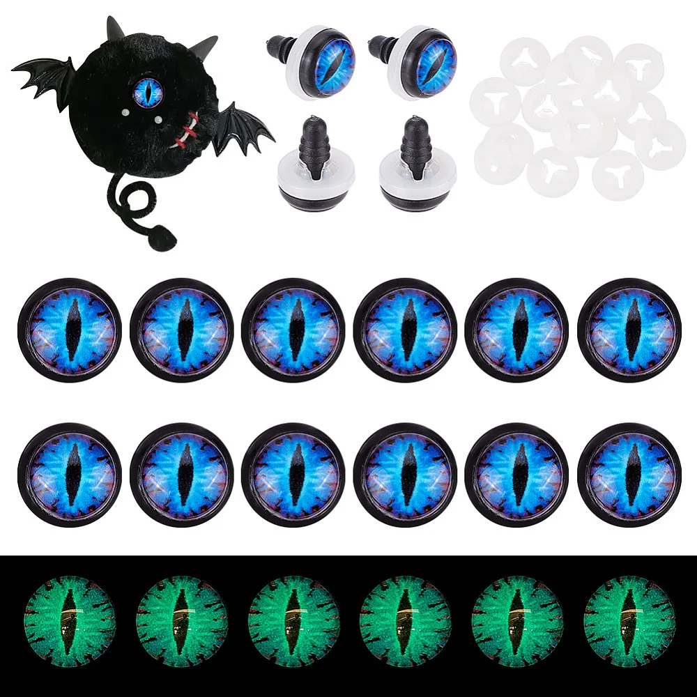 20 Sets Plastic Doll Eyes Craft Safety Eyes for Crafts Crochet Toy and Stuffed Animals Half Round Black 17.5x12mm
20 Sets Plastic Doll Eyes Craft Safety Eyes for Crafts Crochet Toy and Stuffed Animals Half Round Black 17.5x12mm