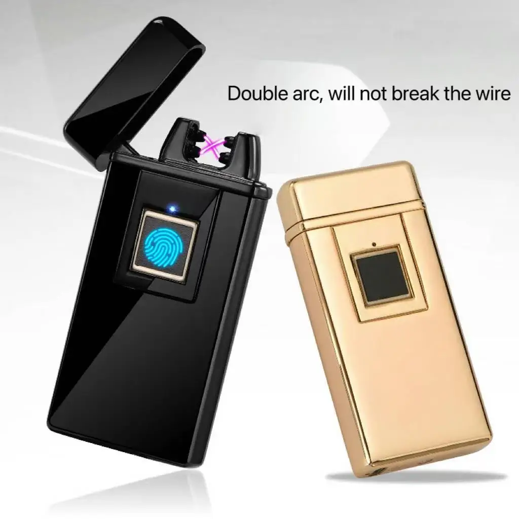 Fingerprint Unlock USB Dual Arc Lighter Windproof Cross Dual Arc Touch Ignition Outdoor Windproof Lighter Men's Light LuxuryGift
Fingerprint Unlock USB Dual Arc Lighter Windproof Cross Dual Arc Touch Ignition Outdoor Windproof Lighter Men's Light LuxuryGift