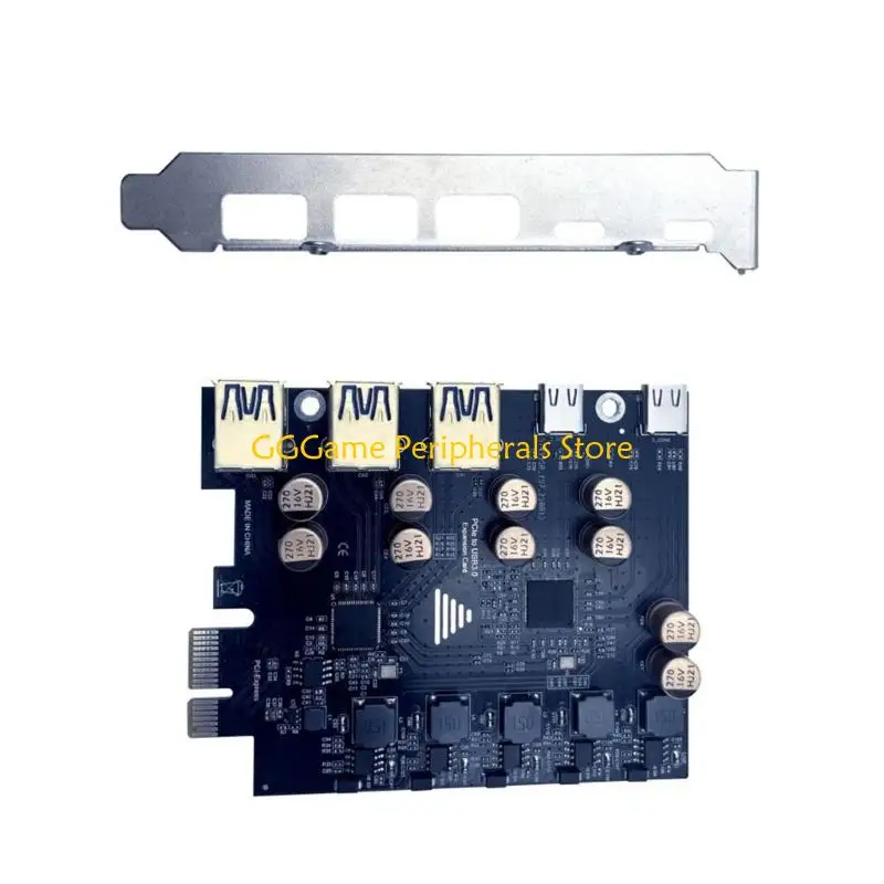 U55B 5Gbps USB3.2 Gen1 USB C PCIE Card Hub USB3.0 PCIE Board USB3.0 Adapter USB Controller Add on Cards for PC Desktop
U55B 5Gbps USB3.2 Gen1 USB C PCIE Card Hub USB3.0 PCIE Board USB3.0 Adapter USB Controller Add on Cards for PC Desktop