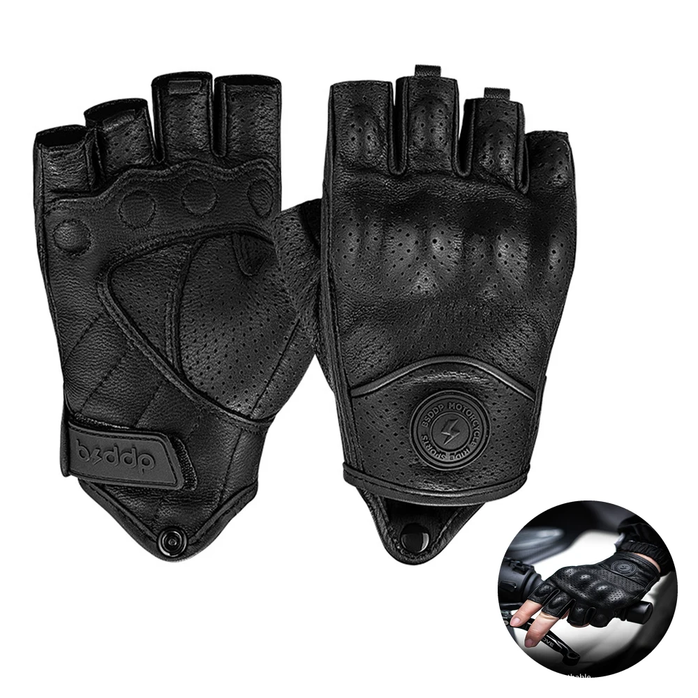 Motorcycle Leather Gloves Men Woman Motocross Motorcyclist Sports Cycling Summer Mtb Riding Driving Biker Half Finger Glove
Motorcycle Leather Gloves Men Woman Motocross Motorcyclist Sports Cycling Summer Mtb Riding Driving Biker Half Finger Glove