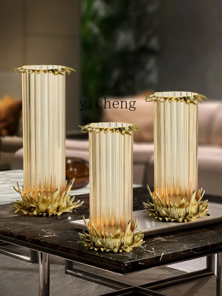 QZT Model Home Candle Holder Soft Decoration Living Room Dining Table Flower Arrangement Glass Vase
QZT Model Home Candle Holder Soft Decoration Living Room Dining Table Flower Arrangement Glass Vase