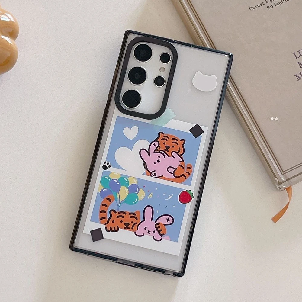 Rabbit Tiger Acrylic Black Border Case for Samsung Galaxy S24 S23 S22 Ultra S22+ S23+ S24 Plus Cover Protective Shell
Rabbit Tiger Acrylic Black Border Case for Samsung Galaxy S24 S23 S22 Ultra S22+ S23+ S24 Plus Cover Protective Shell
