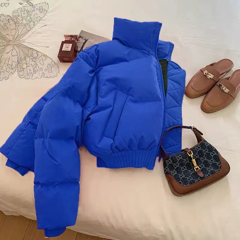 Утепленная хлопковая куртка с воротником-стойкой, модное женское зимнее пальто, теплая дутая куртка в корейском стиле, свободный крой, на молнии
Утепленная хлопковая куртка с воротником-стойкой, модное женское зимнее пальто, теплая дутая куртка в корейском стиле, свободный крой, на молнии