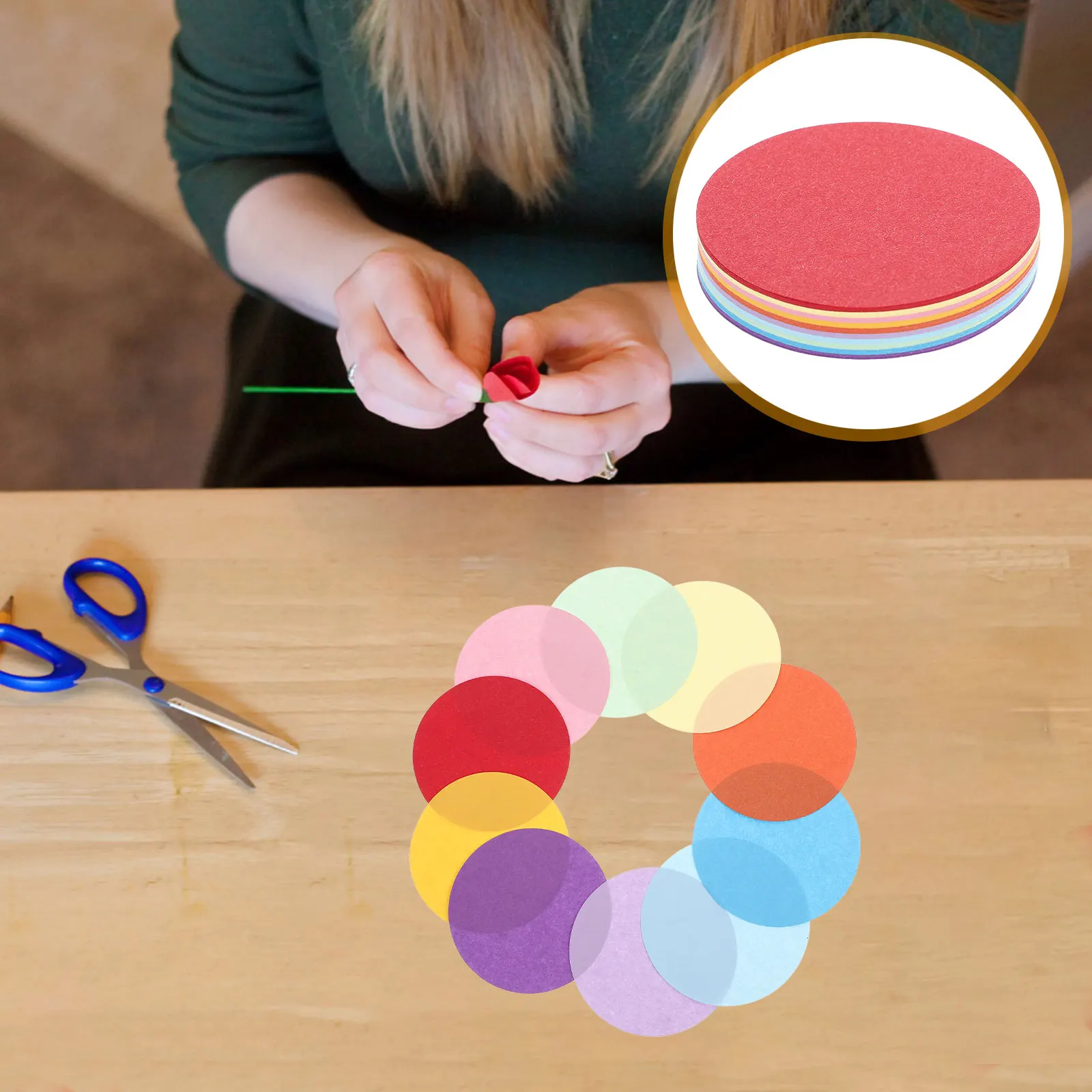 200 Pcs Colorful Paper Flower Balls Round Decorative Folding Origami Craft DIY Handicraft Party Supplies Students
200 Pcs Colorful Paper Flower Balls Round Decorative Folding Origami Craft DIY Handicraft Party Supplies Students