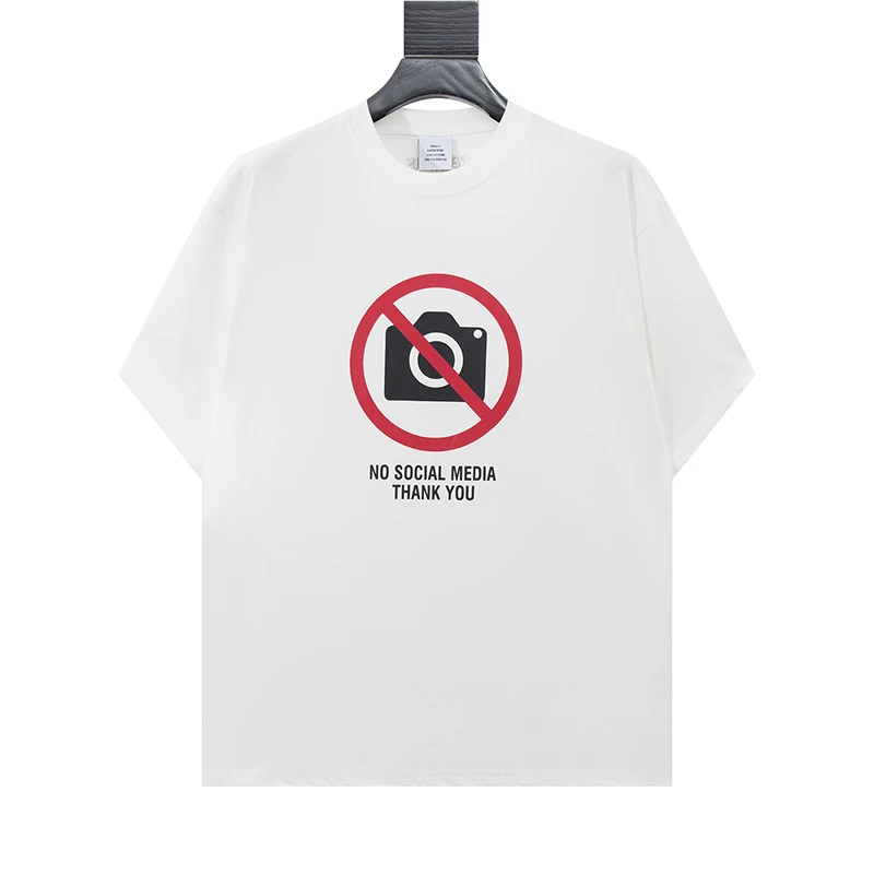 2026ss VT Summer NO SOCIAL MEDIA THANK YOU Printed Women Men T shirts Tops tees Hiphop Oversized Men Casual Cotton T shirt
2026ss VT Summer NO SOCIAL MEDIA THANK YOU Printed Women Men T shirts Tops tees Hiphop Oversized Men Casual Cotton T shirt