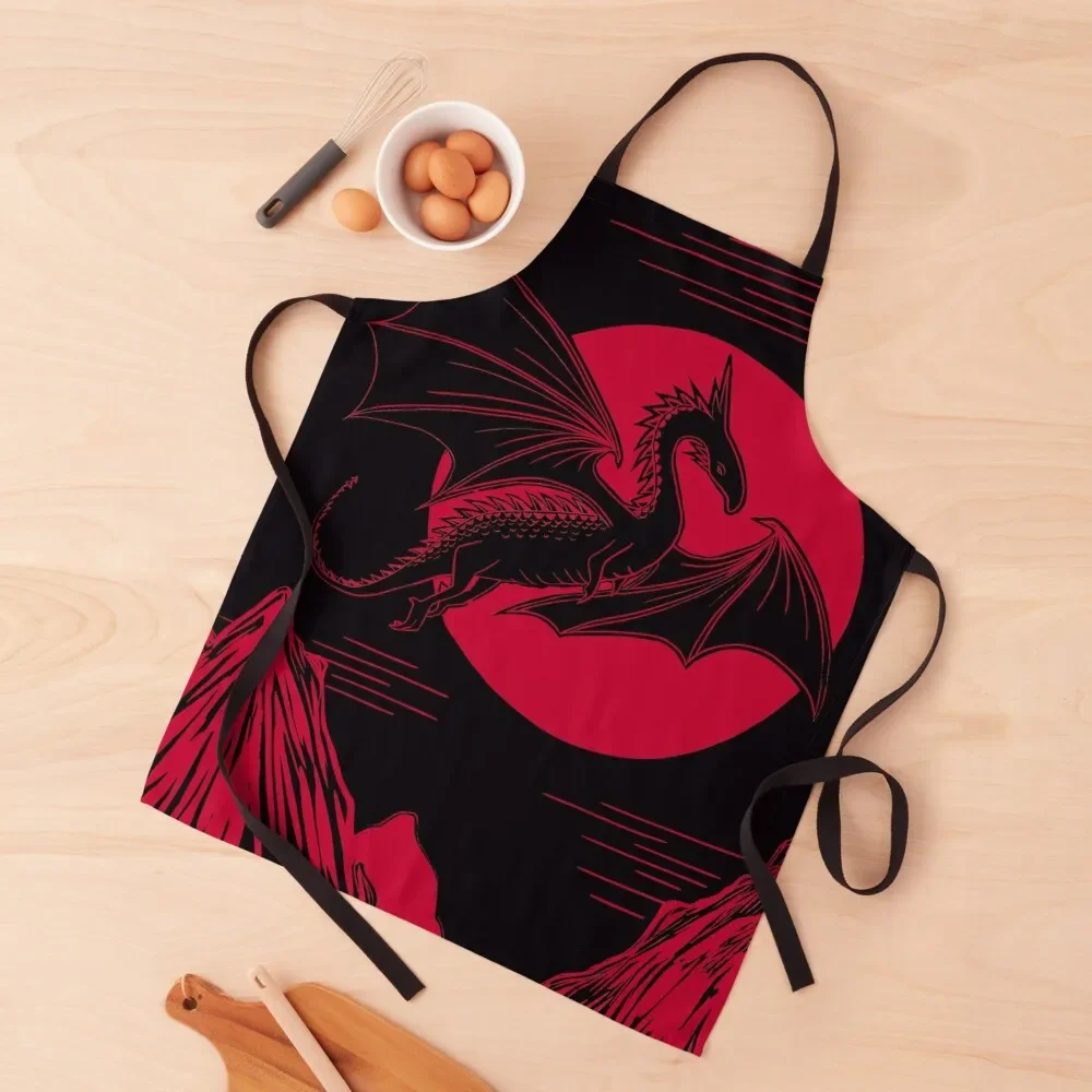 Dragon and Moon, Red and Black Linocut Apron Kitchen Utensils men professional kitchen Cooking Clothes Apron
Dragon and Moon, Red and Black Linocut Apron Kitchen Utensils men professional kitchen Cooking Clothes Apron