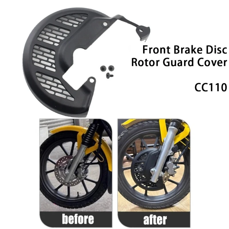 For Honda Cross Cub 110 Caliper Protection Front Brake Disc Cover Rotor Guards Rear Caliper Plastic Protection CC110 Accessories