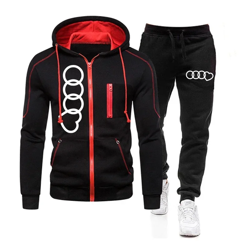 Men's Set Two Piece Set of Sports Zipper Jacket and Sports Pants Hoodie Outdoors Sweatshirts for Men Daily Casual Sportswear Man
Men's Set Two Piece Set of Sports Zipper Jacket and Sports Pants Hoodie Outdoors Sweatshirts for Men Daily Casual Sportswear Man