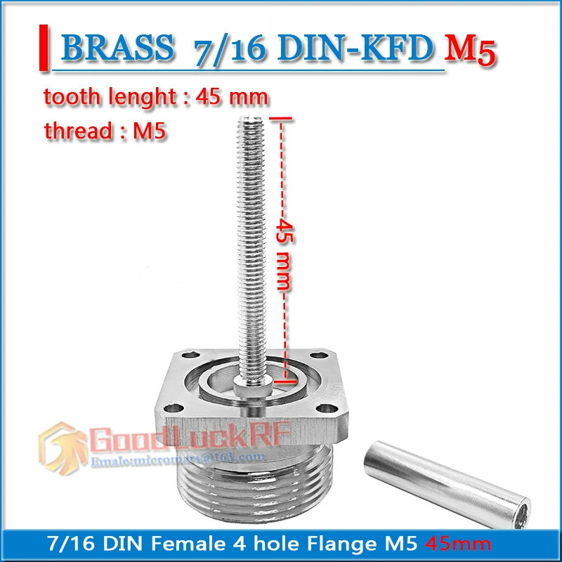 7/8 7/16 L29 DIN Female 4 hole Flange Panel Mount Solder Cup M5 thread length 45mm 38mm 28mm 19mm 12.5mm plug RF Connector
7/8 7/16 L29 DIN Female 4 hole Flange Panel Mount Solder Cup M5 thread length 45mm 38mm 28mm 19mm 12.5mm plug RF Connector
