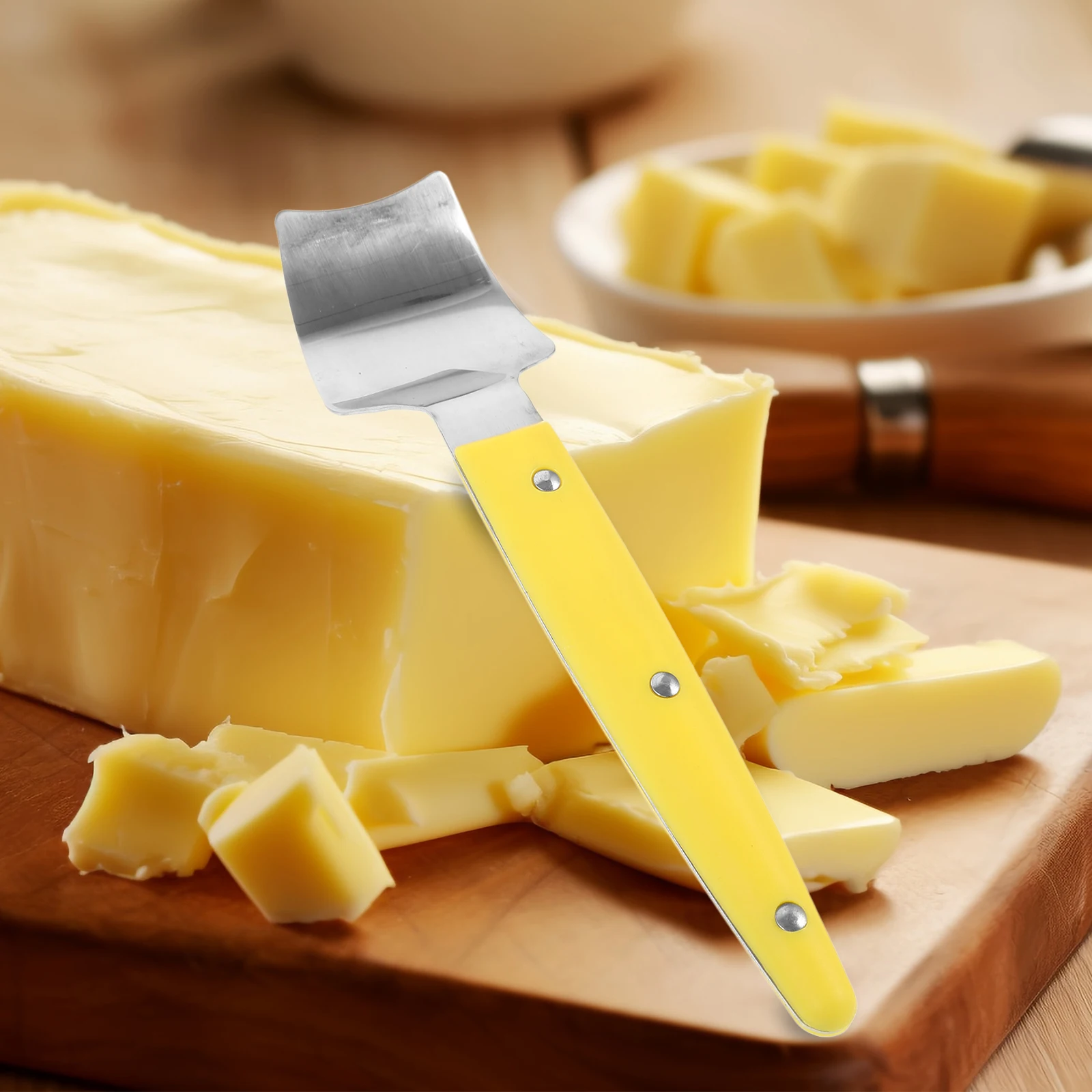 2Pcs Butter Cheese Knife Slicer Stainless Steel Easy Operation Multi Functional Design Kitchen Gadgets Tools
2Pcs Butter Cheese Knife Slicer Stainless Steel Easy Operation Multi Functional Design Kitchen Gadgets Tools