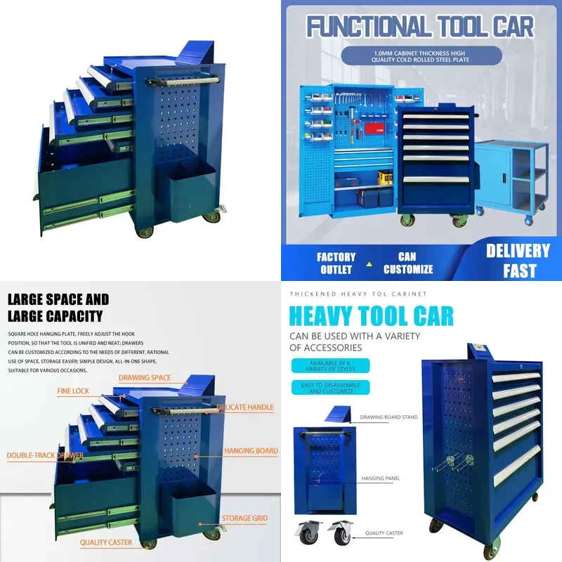 Fenghui Wholesale Workshop Multifunction Hardware Storage Professional Drawer Tools Cabinet Trolley
Fenghui Wholesale Workshop Multifunction Hardware Storage Professional Drawer Tools Cabinet Trolley
