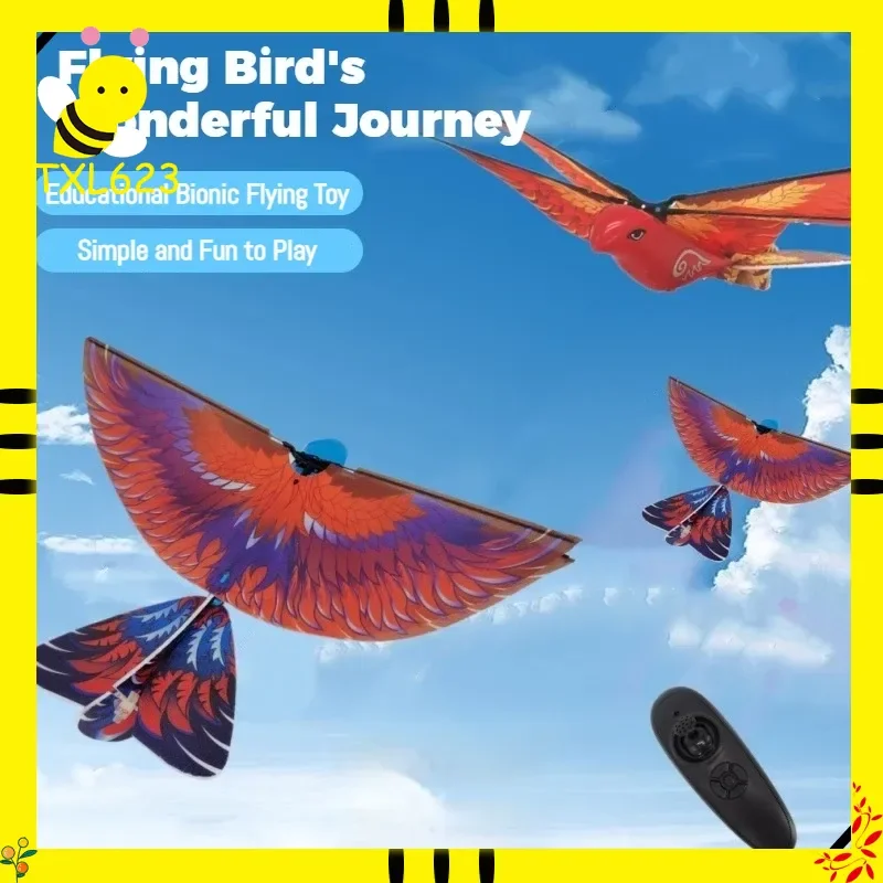 Бионический пульт дистанционного управления, летающая птица, электрическое хлопающее крыло, радиоуправляемая игрушка 360° ° Розумная игрушка-самолет на колесиках для детей
Бионический пульт дистанционного управления, летающая птица, электрическое хлопающее крыло, радиоуправляемая игрушка 360° ° Розумная игрушка-самолет на колесиках для детей