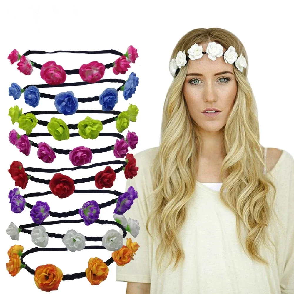 Bridemaid Flower Bridal Wreath Artificial Flower Head Wreath For Hair Floral Bridal Hair Accessory Wedding Flower Headpiece
Bridemaid Flower Bridal Wreath Artificial Flower Head Wreath For Hair Floral Bridal Hair Accessory Wedding Flower Headpiece