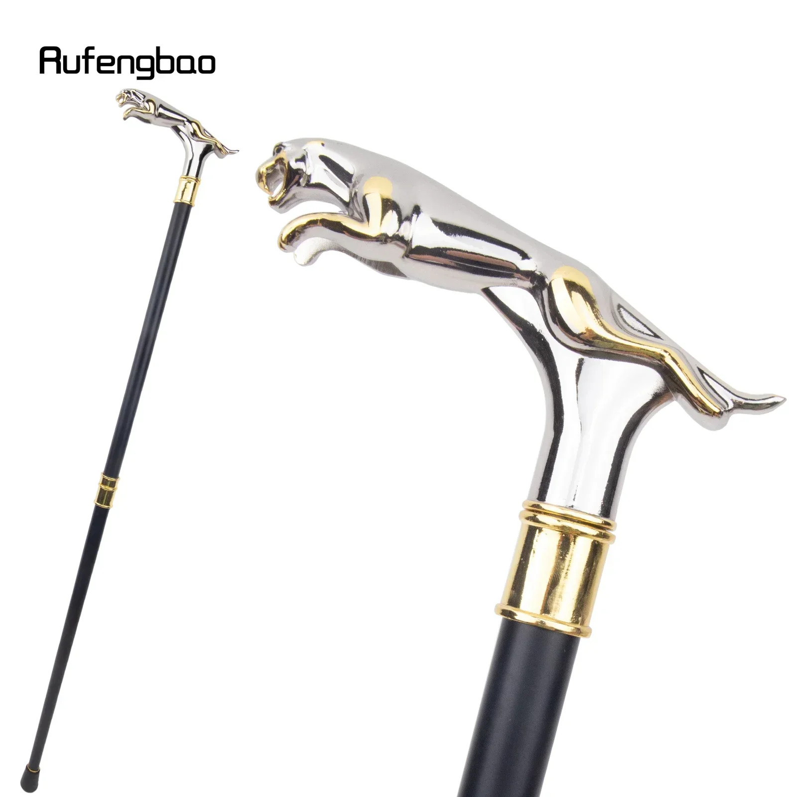 White Golden Leopard with Tail Fashion Walking Stick for Party Decorative Walking Cane Elegant Crosier Knob Walking Stick 93cm
White Golden Leopard with Tail Fashion Walking Stick for Party Decorative Walking Cane Elegant Crosier Knob Walking Stick 93cm
