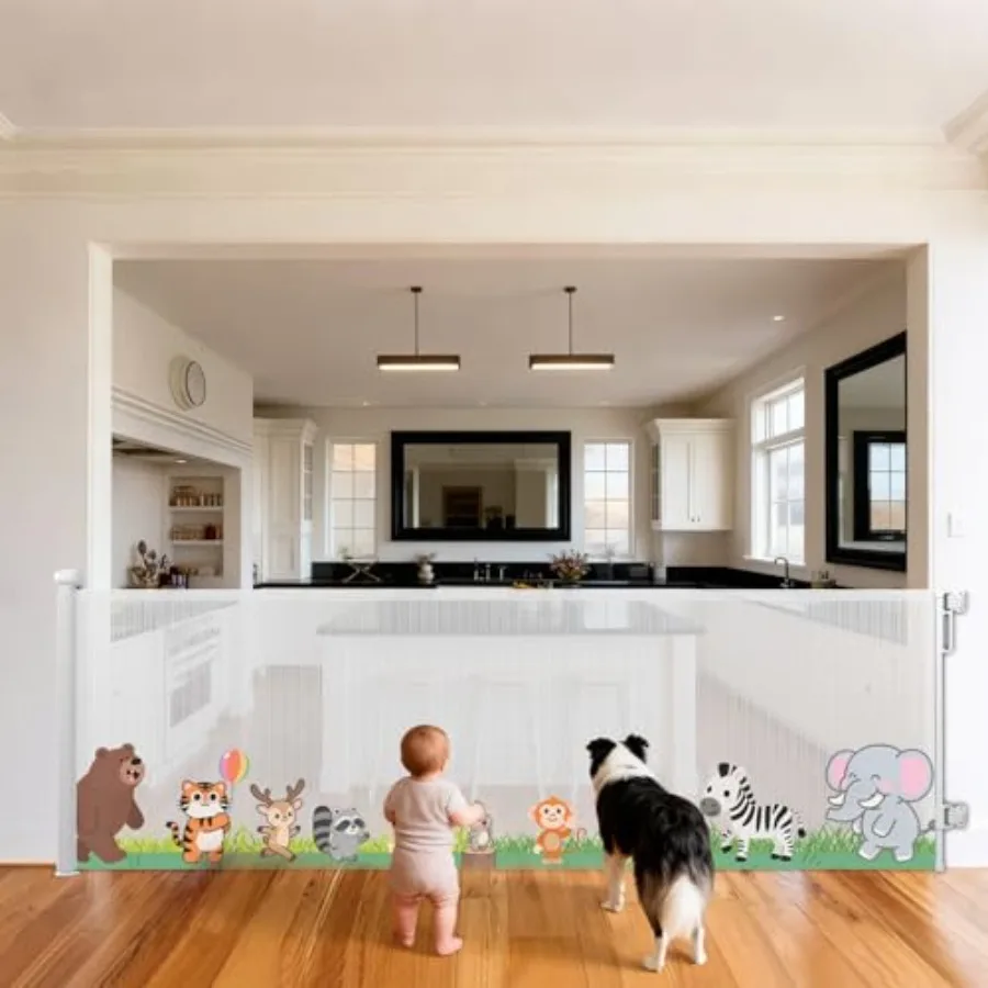 Retractable Baby Gate for Doorways and Stairs 33" Tall 120" Extra Wide Mesh Safety Fence for Pet One-Hand Operation Secure Clos
Retractable Baby Gate for Doorways and Stairs 33" Tall 120" Extra Wide Mesh Safety Fence for Pet One-Hand Operation Secure Clos