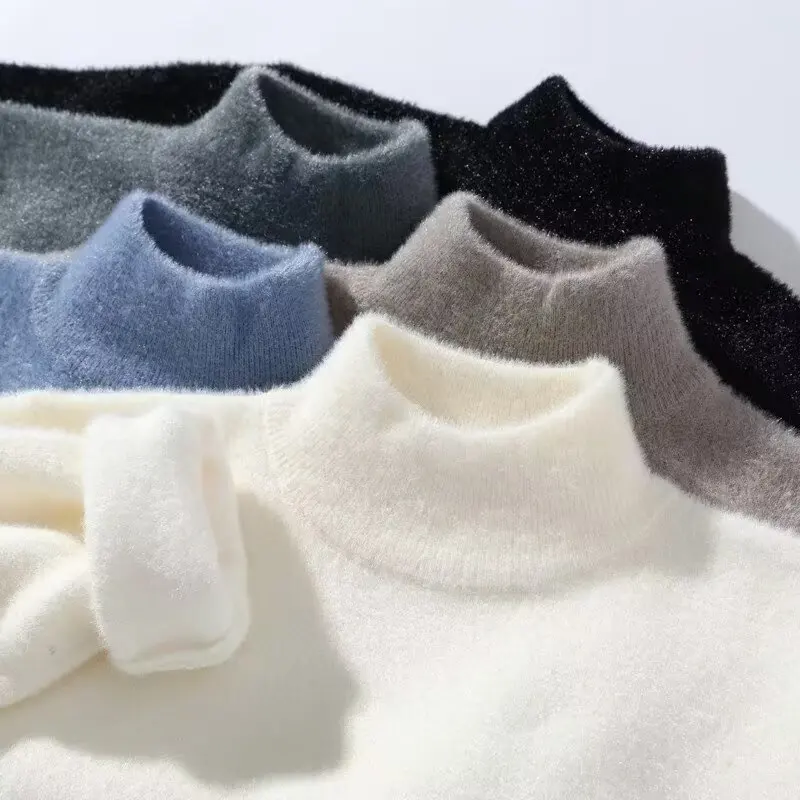 Autumn Winter Men's Sweaters Korean Fashion Streetwear Solid color Sweater Men Trend Men Clothing Pullover Mock Neck Sweater Men
Autumn Winter Men's Sweaters Korean Fashion Streetwear Solid color Sweater Men Trend Men Clothing Pullover Mock Neck Sweater Men