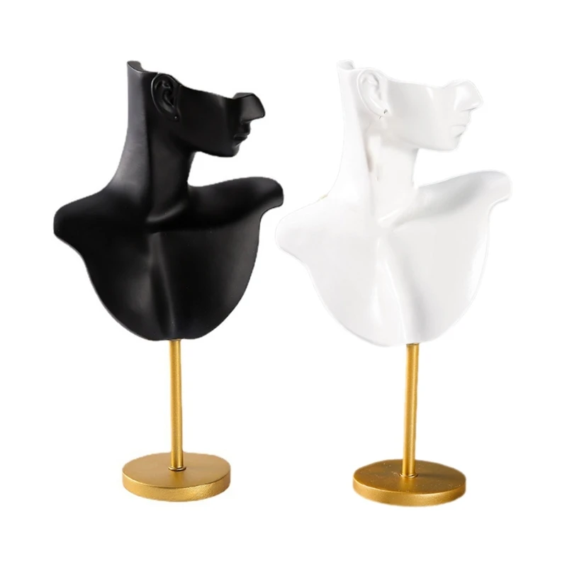 Fashion Neck Model Holder Jewelry Exhibition Stand Earrings Display Holder Resin Texture Necklace Holder for Jewelry
Fashion Neck Model Holder Jewelry Exhibition Stand Earrings Display Holder Resin Texture Necklace Holder for Jewelry