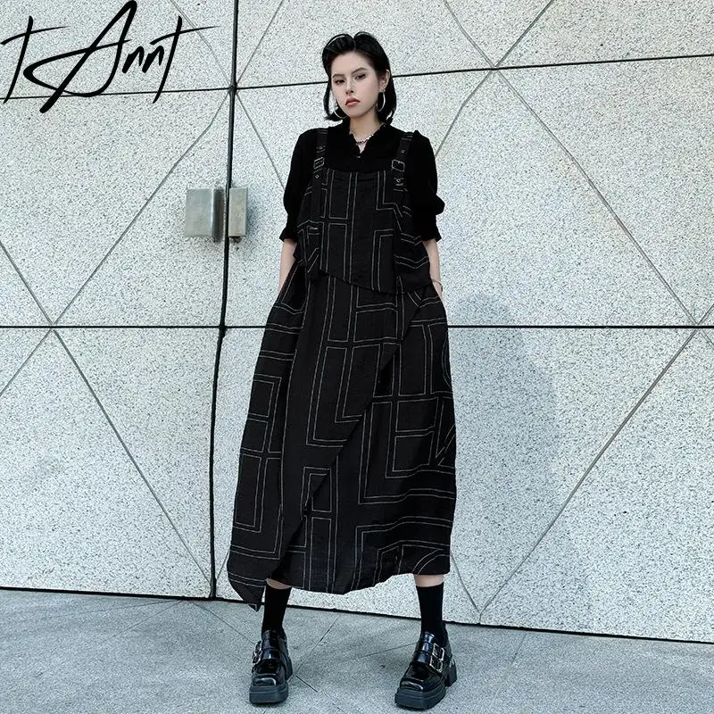 Tannt Women Dress Sleeveless Fashion Plaid Sexy Long Dresses For Women 2025 New Vintage Black Color Matching Casual Dresses
Tannt Women Dress Sleeveless Fashion Plaid Sexy Long Dresses For Women 2025 New Vintage Black Color Matching Casual Dresses