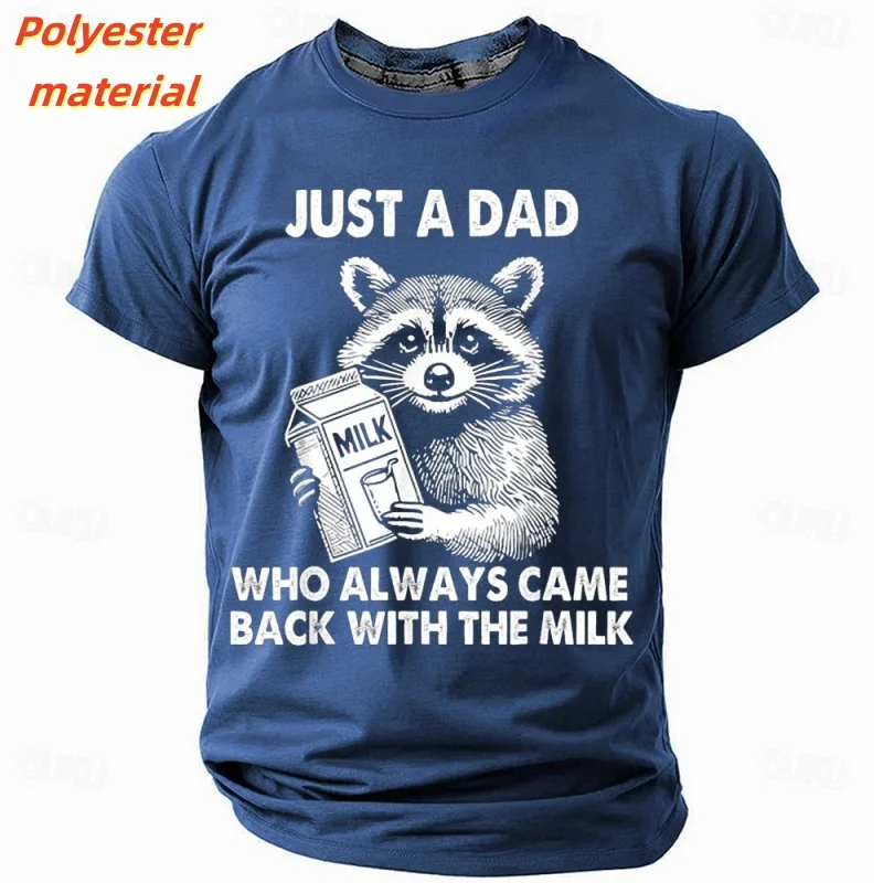 Raccoon Milk Pattern T Shirt For Men Humorous 3D Printed Tees Summer Oversized Tops Short Sleeves Round Neck T-Shirts Streetwear 
Raccoon Milk Pattern T Shirt For Men Humorous 3D Printed Tees Summer Oversized Tops Short Sleeves Round Neck T-Shirts Streetwear