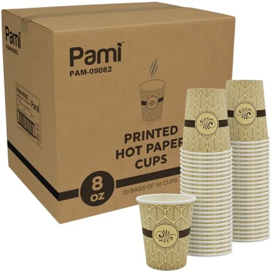 Disposable Coffee Cups Single-Use Paper Cups To-Go Hot Beverage Cups for Espresso Coffee Tea Hot Chocolate Leak Resistant Cafe
Disposable Coffee Cups Single-Use Paper Cups To-Go Hot Beverage Cups for Espresso Coffee Tea Hot Chocolate Leak Resistant Cafe