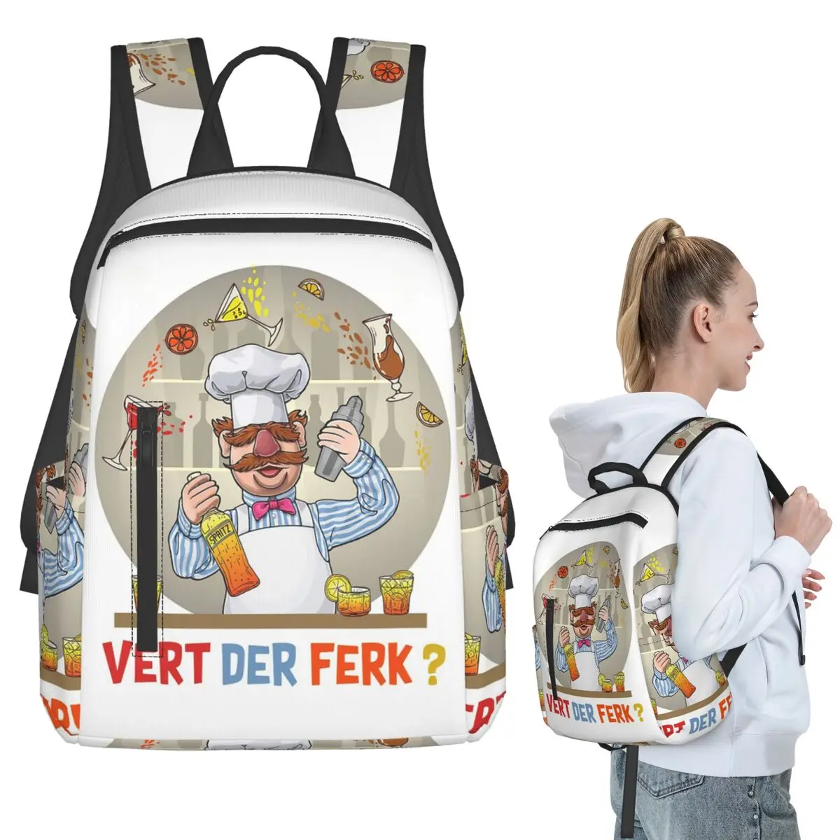 Barman Cocktails Backpack Student BookBag Kids School Bag Computer Shoulder Bags Boys Girls
Barman Cocktails Backpack Student BookBag Kids School Bag Computer Shoulder Bags Boys Girls