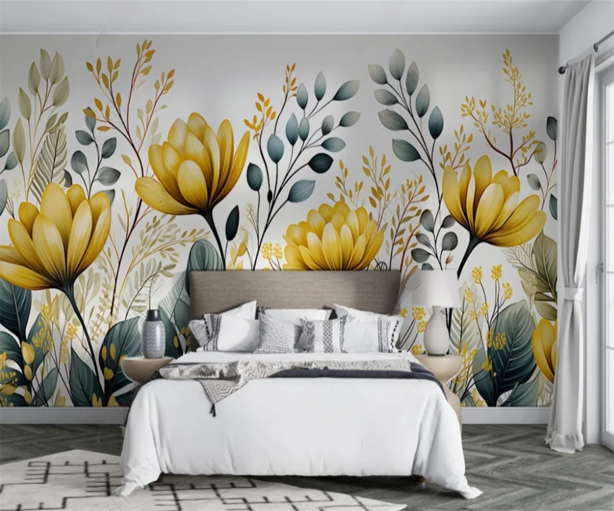 Customized mural wallpaper Nordic Rainforest plants and watercolor flowers bedroom wedding room background wall wallpaper
Customized mural wallpaper Nordic Rainforest plants and watercolor flowers bedroom wedding room background wall wallpaper