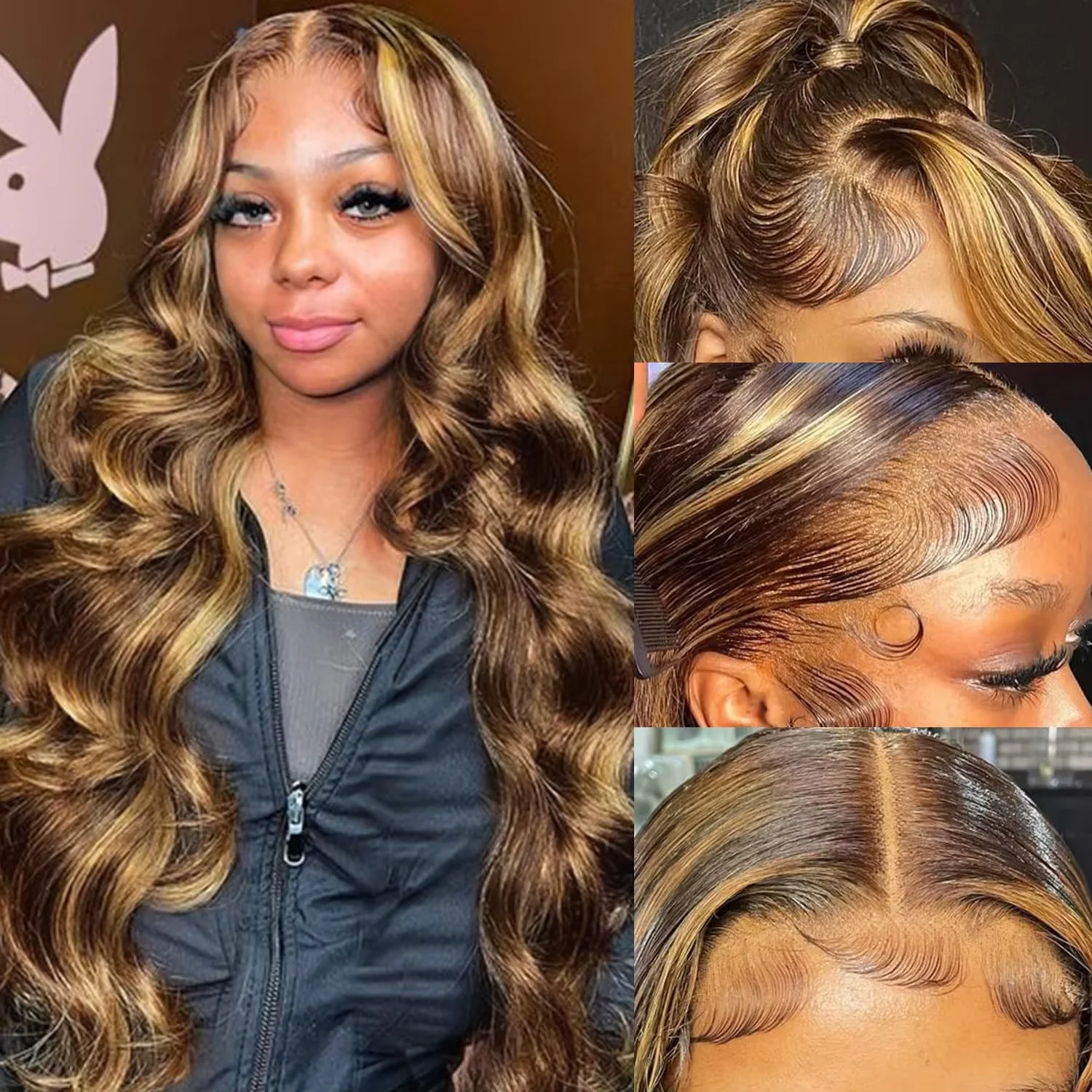 Парик из натуральных волос P4/27 Highlight Ombre Brown Body Wave 13x6, цвет медово-русый, с HD-кружевом 13x4, предварительно выщипанный, 40-46 дюймов, для женщин
Парик из натуральных волос P4/27 Highlight Ombre Brown Body Wave 13x6, цвет медово-русый, с HD-кружевом 13x4, предварительно выщипанный, 40-46 дюймов, для женщин