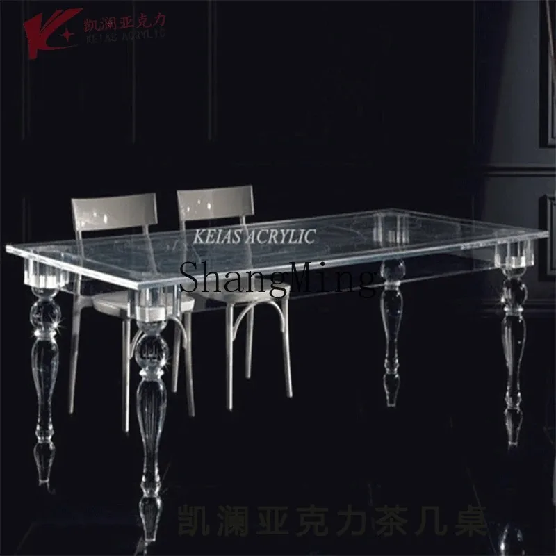 CL Fashion Simple Home Acrylic Dining Table Organic Glass Transparent Adult Dining Table Crystal Glass Wedding Banquet Table
CL Fashion Simple Home Acrylic Dining Table Organic Glass Transparent Adult Dining Table Crystal Glass Wedding Banquet Table