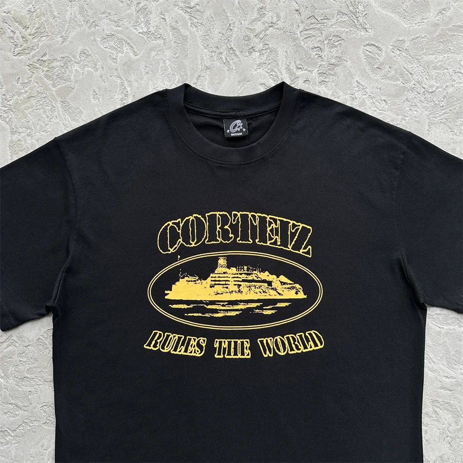 Summer New Faion Letter Print ort Sve Yellow Glow in the k T irt High Street Casual Versatile Trendy Cotton Tee
Summer New Faion Letter Print ort Sve Yellow Glow in the k T irt High Street Casual Versatile Trendy Cotton Tee