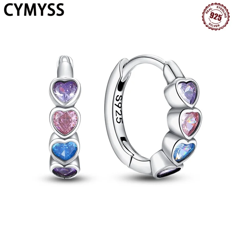 CYMYSS 2025 New 925 Sterling Silver Geometric Colour Heart Earrings Boutique Wedding Birthday Party Gift Jewellery Women Earring
CYMYSS 2025 New 925 Sterling Silver Geometric Colour Heart Earrings Boutique Wedding Birthday Party Gift Jewellery Women Earring