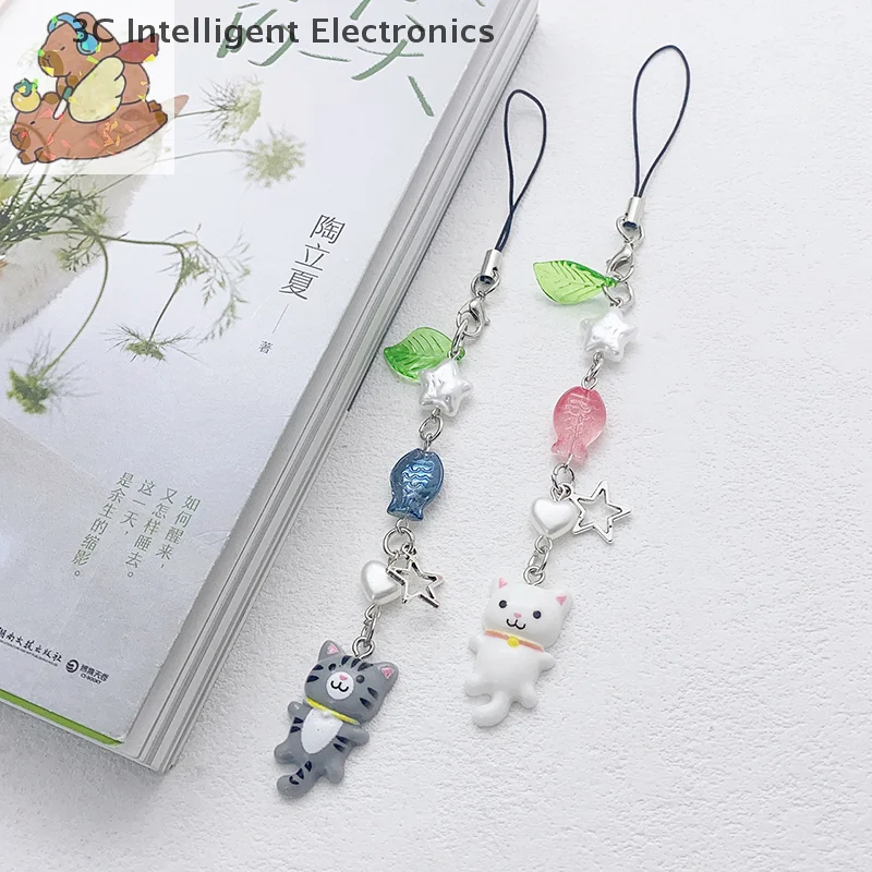 Y2K Cute Kitten Phone Lanyard Fresh Sweet Beaded Mobile Phone Chain Cellphone Charms For Girls Keychain Camera Pendant
Y2K Cute Kitten Phone Lanyard Fresh Sweet Beaded Mobile Phone Chain Cellphone Charms For Girls Keychain Camera Pendant