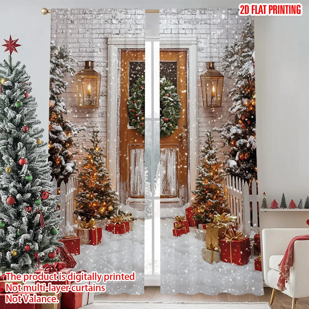2pcs 2D flat printing Merry Christmas Popular Drapes Winter snow Christmas tree Versatile Polyester Without Electricity Holiday
2pcs 2D flat printing Merry Christmas Popular Drapes Winter snow Christmas tree Versatile Polyester Without Electricity Holiday