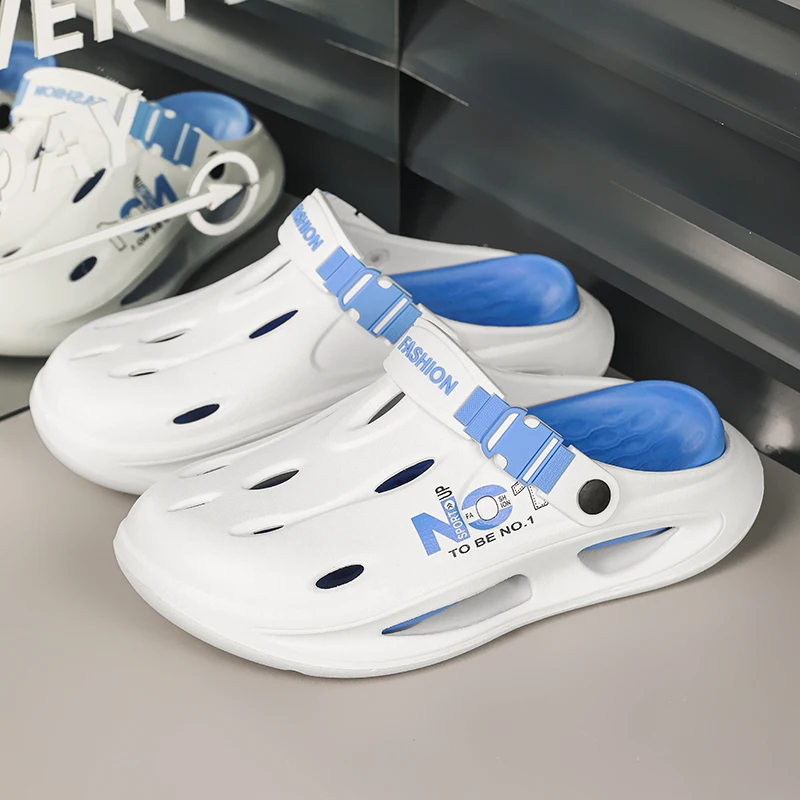 Пара мужских летних новых износостойких нескользящих спортивных пляжных туфель для верхней одежды, мягкая подошва для вождения, удобная мужская обувь
Пара мужских летних новых износостойких нескользящих спортивных пляжных туфель для верхней одежды, мягкая подошва для вождения, удобная мужская обувь