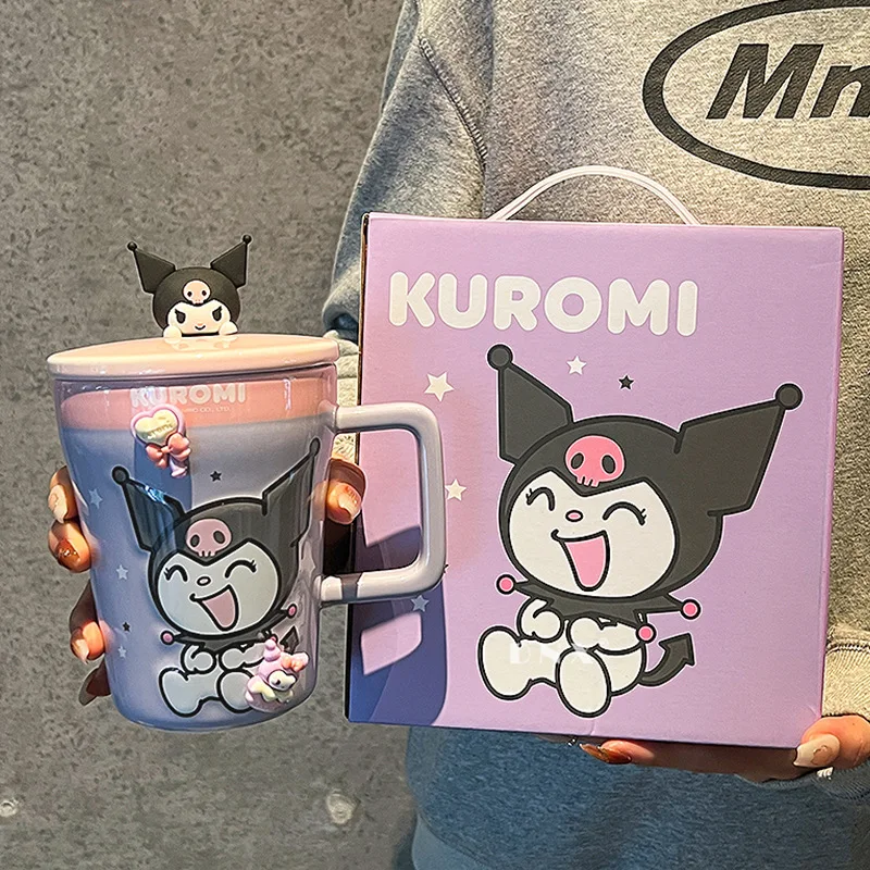 Kawaii Sanrio Kuromi 3D Ceramic Mug with Lid Couple Water Cup Home Office Valentine's Day 520 Gift for Girlfriend Women
Kawaii Sanrio Kuromi 3D Ceramic Mug with Lid Couple Water Cup Home Office Valentine's Day 520 Gift for Girlfriend Women