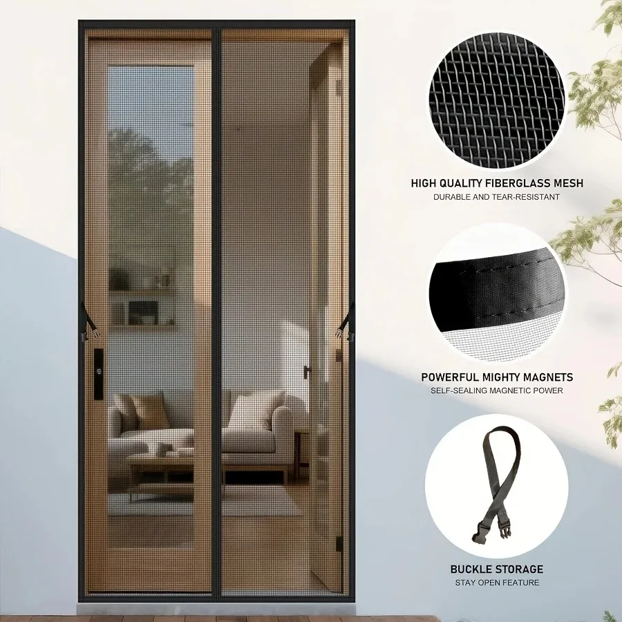 Magnetic Self-Closing Anti-Mosquito Screen Door Curtain, Thickened & Encrypted, Hole-Free Home Partition Curtain
Magnetic Self-Closing Anti-Mosquito Screen Door Curtain, Thickened & Encrypted, Hole-Free Home Partition Curtain