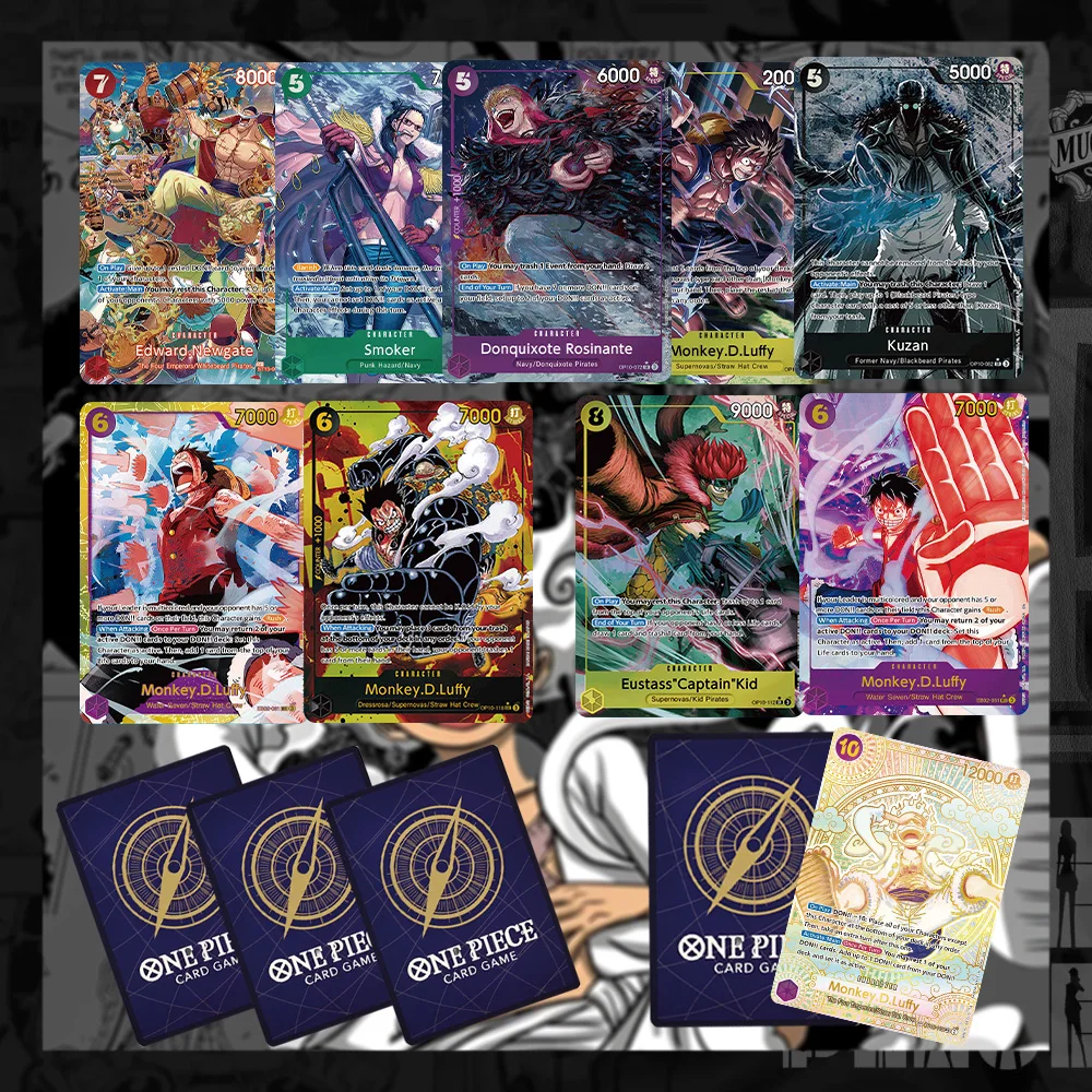 Anime One Piece Proxy Cards Holographic Gilding Collection Smoker Monkey D Luffy Sabo Chopper Lucci Toys Gifts
Anime One Piece Proxy Cards Holographic Gilding Collection Smoker Monkey D Luffy Sabo Chopper Lucci Toys Gifts