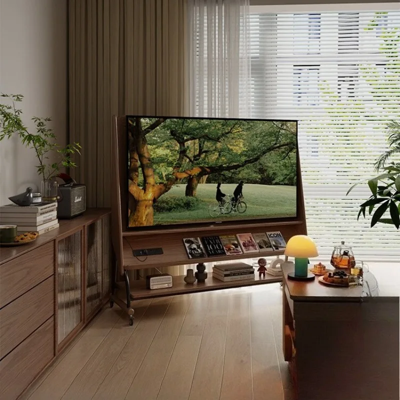 Solid wood removable TV cabinet living room household small apartment storage TV bracket
Solid wood removable TV cabinet living room household small apartment storage TV bracket