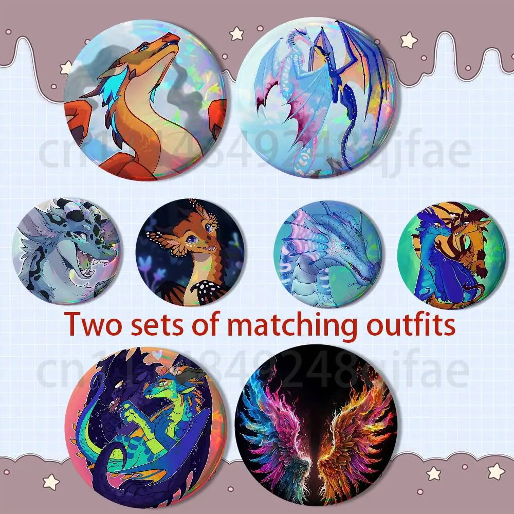WoF Dragons Wings of Fire HD Print Round Lapel Pins Pretty Derby 2 piece set Round Display Brooches Brooch Badges
WoF Dragons Wings of Fire HD Print Round Lapel Pins Pretty Derby 2 piece set Round Display Brooches Brooch Badges