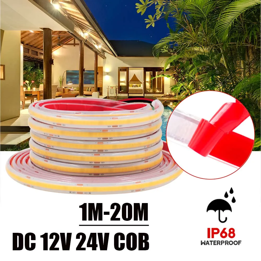 12 В 24 в IP68 водонепроницаемая лента COB 320 светодиодов/м RA90 3000K 4000K 6000K гибкая лента высокой плотности веревка ФОБ светодиодный 1 м 5 м 10 м 20 м
12 В 24 в IP68 водонепроницаемая лента COB 320 светодиодов/м RA90 3000K 4000K 6000K гибкая лента высокой плотности веревка ФОБ светодиодный 1 м 5 м 10 м 20 м