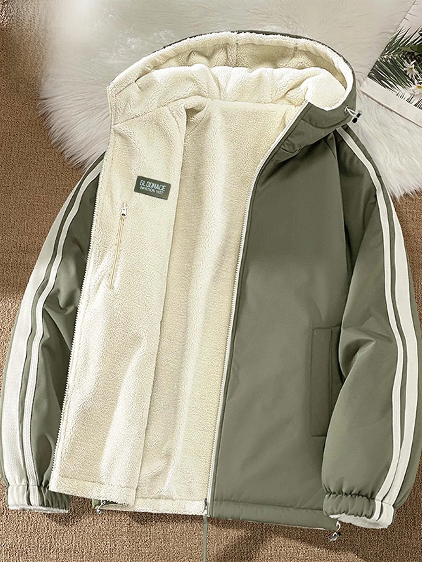 Double-Sided Wear Cotton Jacket for Men And Women Loose Fit Warmth And Style Lamb's Velvet Windproof Casual Outerwear
Double-Sided Wear Cotton Jacket for Men And Women Loose Fit Warmth And Style Lamb's Velvet Windproof Casual Outerwear